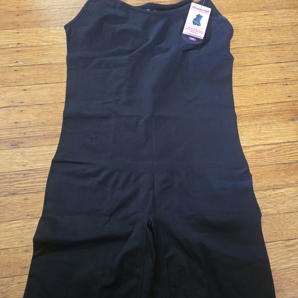 Shapermint Black Shapewear Bodysuit